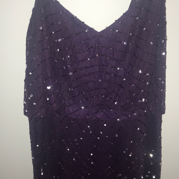 Gorgeous dark purple Adrianna Papell dress - Picture 2 of 4